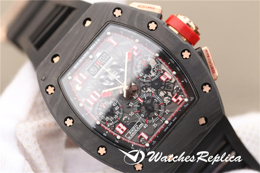 AAA Quality Richard Mille RM011 Men's Klockor Kopior-3