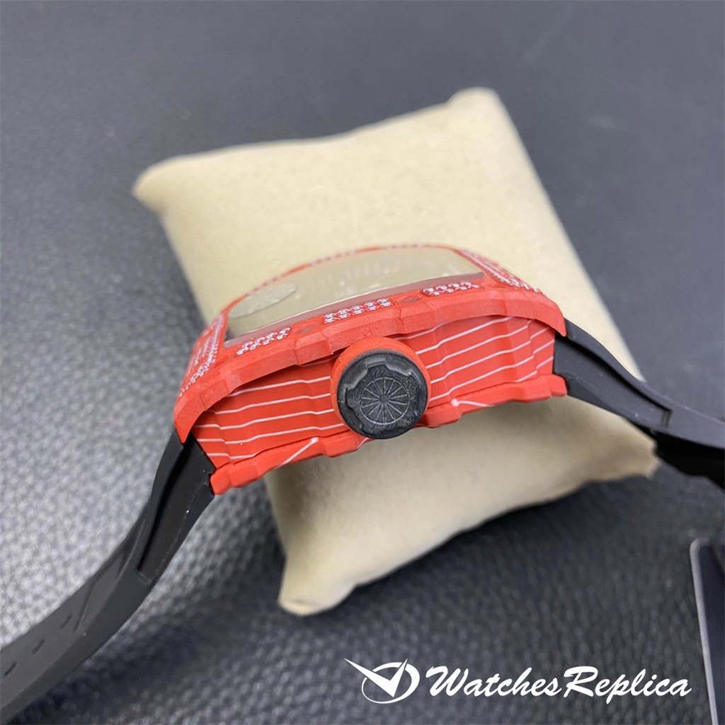 Hot Great Richard Mille RM035-02 kolfiber Gypsophila Klockor Kopior-4