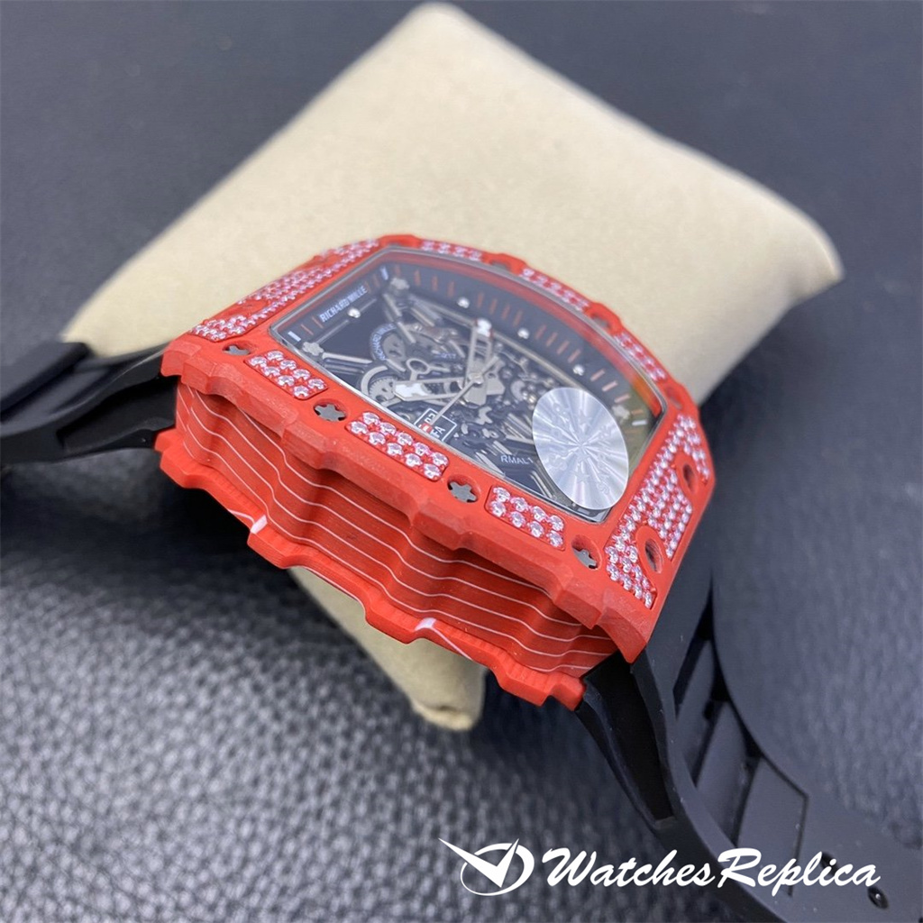 Hot Great Richard Mille RM035-02 kolfiber Gypsophila Klockor Kopior-3