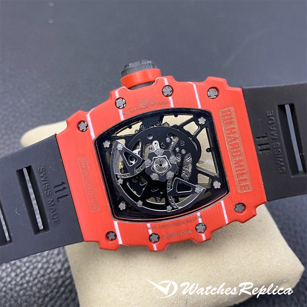 Hot Great Richard Mille RM035-02 kolfiber Gypsophila Klockor Kopior-7