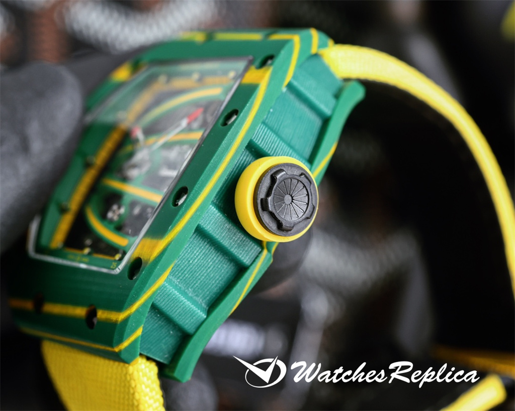 Designrabatt Richard Mille 59-01 Green Lizard Klockor Kopior-3